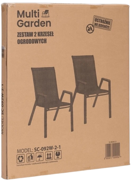 Zestaw krzeseł ogrodowych MultiGarden SC-092W-2-1 - obraz 11