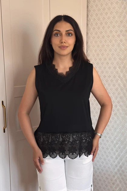 Футболка INEDIT 50052 Black ONE SIZE - Фото 1 Футболка INEDIT 50052 Black ONE SIZE - зображення 1