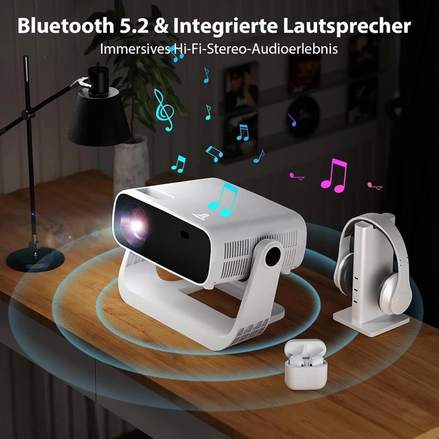 Проектор Wielio AT-M269D Full HD Wi-Fi Bluetooth Android (102203597) - Фото 6 Проектор Wielio AT-M269D Full HD Wi-Fi Bluetooth Android (102203597) - зображення 6