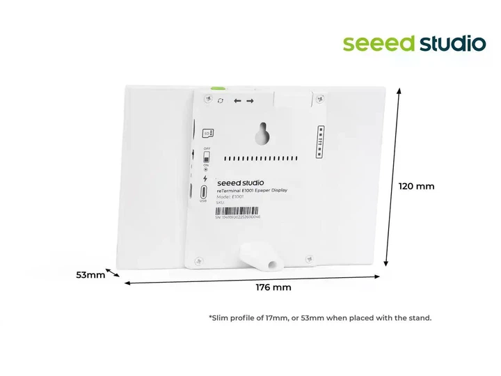 Розумний ePaper дисплей Seeed Studio reTerminal E1001 7.5" ESP32-S3 E-Ink, Wi-Fi, Bluetooth, Home Assistant TRMNL - зображення 8