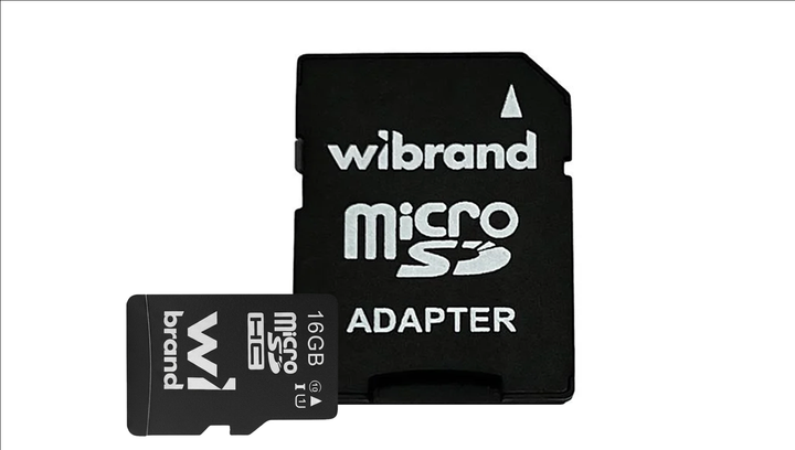 Карта Памяти Wibrand microSDHC 16GB UHS-1 + SD Adapter - Фото 2 Карта Памяти Wibrand microSDHC 16GB UHS-1 + SD Adapter - изображение 2