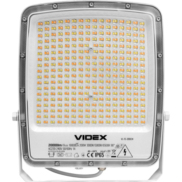 Светодиодный прожектор Videx F5 200W White (VL-F5-200CW) [168711] - изображение 2