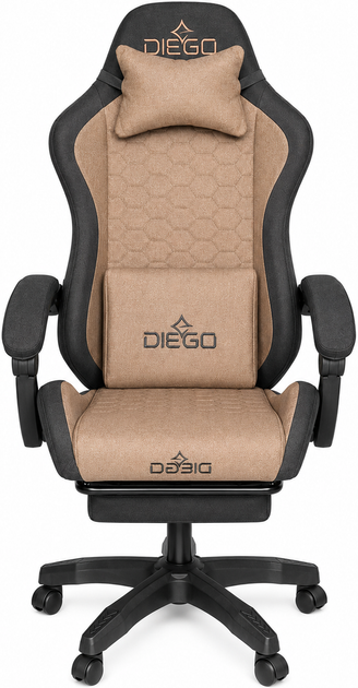 Кресло геймерское DIEGO Fabric X Brown - Фото 3 Кресло геймерское DIEGO Fabric X Brown - изображение 3