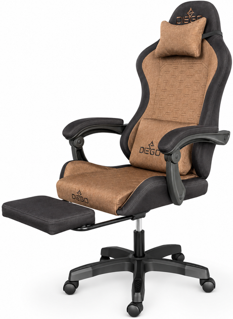 Кресло геймерское DIEGO Fabric X Brown - Фото 7 Кресло геймерское DIEGO Fabric X Brown - изображение 7