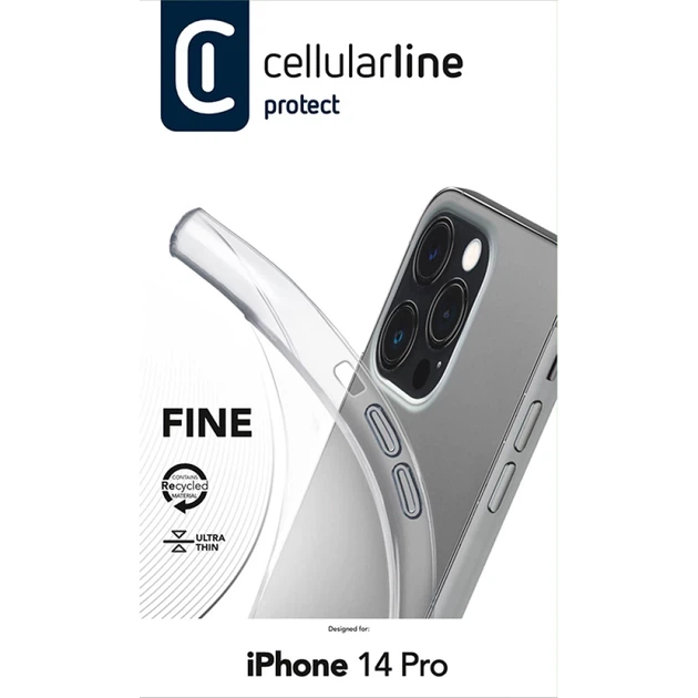 Чехол Cellularline Fine для iPhone 14 Pro Clear (FINECIPH14PROT) - Фото 5 Чехол Cellularline Fine для iPhone 14 Pro Clear (FINECIPH14PROT) - изображение 5