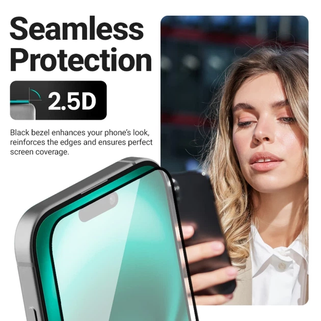 Szkło ochronne Crong 3D Armour Glass do iPhone 17 Pro (5904310706063) - obraz 5