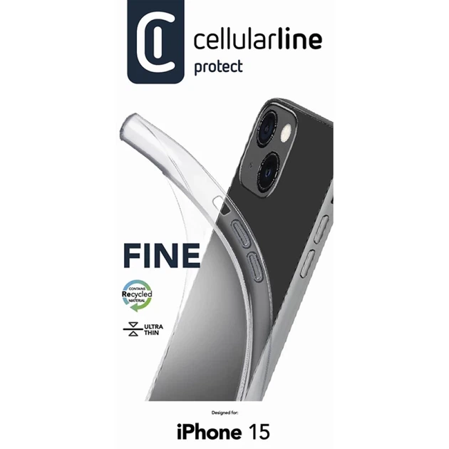 Чехол Cellularline Fine для iPhone 15 Transparent (FINECIPH15T) - Фото 4 Чехол Cellularline Fine для iPhone 15 Transparent (FINECIPH15T) - изображение 4