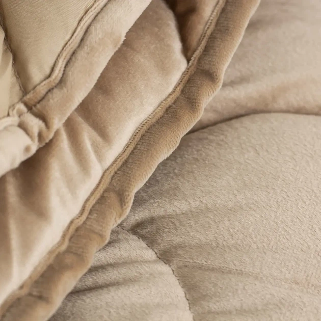 Ковдра ТЕП "VELOUR" Золотий беж (350 г/м²), 200x210 євро - изображение 7
