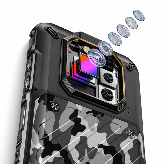Смартфон RugOne Xever 7 512 GB 5500 мА·ч Android NFC со сменной батареей и камерой ночного видения Gray (6975326660686) - изображение 7