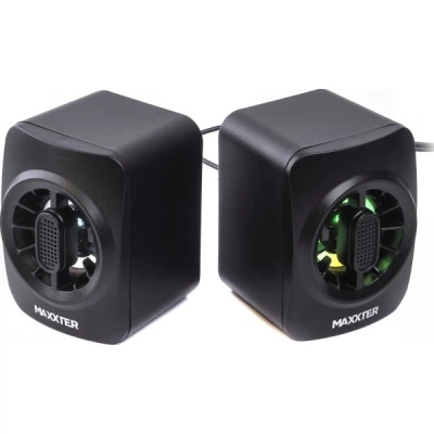 Акустическая система Maxxter CSP-U005RGB USB Black (CSP-U005RGB) - Фото 2 Акустическая система Maxxter CSP-U005RGB USB Black (CSP-U005RGB) - изображение 2