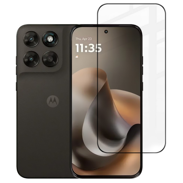 Защитное стекло Fiji Premium для Motorola Moto G77 полная проклейка Anti-Static черный - Фото 1 Защитное стекло Fiji Premium для Motorola Moto G77 полная проклейка Anti-Static черный - изображение 1