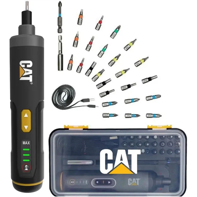 Акумуляторная викрутка CAT DX1110 4V з бітами (6947372549352) - Фото 2 Акумуляторная викрутка CAT DX1110 4V з бітами (6947372549352) - зображення 2