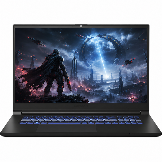 Ігровий ноутбук 17,3" Medion (Lenovo Group) Erazer Scout E10 | IPS (1920x1080) FullHD | 144 Гц | Intel Core i5-12450H | RAM 16 ГБ | SSD NVME 512 ГБ | Nvidia GeForce RTX 3050 | RGB підсвітка клавіатури | Win11 (5344) - Уцінка - зображення 2