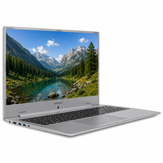 Ноутбук 17,3" Medion (Lenovo Group) Akoya S17403 | Intel Core i5-10210U | IPS (1920x1080) FullHD | RAM 16 ГБ | SSD 512 ГБ | Intel UHD Graphics | Win11 (5368) - Уцінка - зображення 2