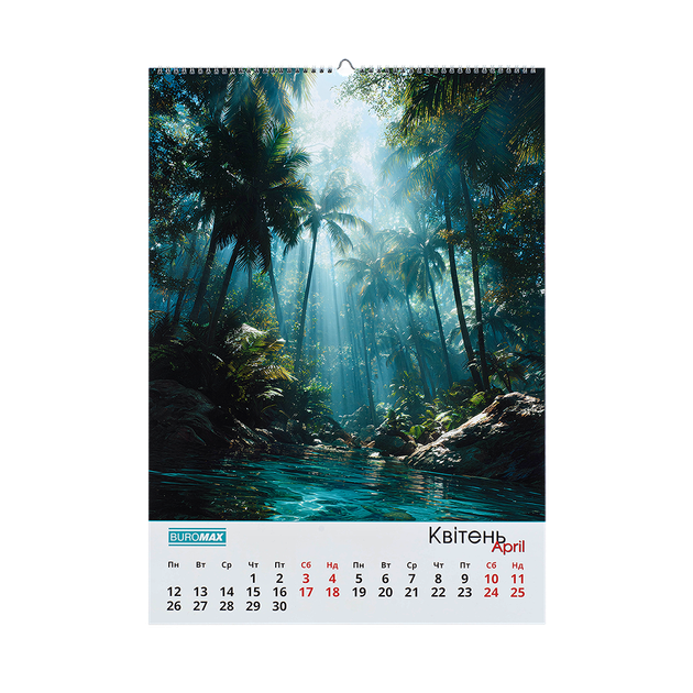 Календарь настенный на 2027 год А2, 1 пружина Tropic (BM.210655) - изображение 5