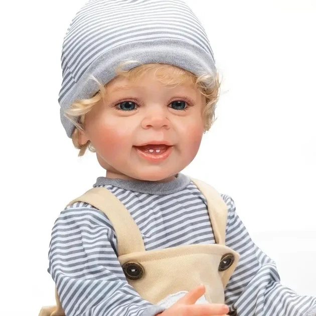 Анатомічна реборн лялька хлопчик 3D Baby Doll 55 см (RB022) - зображення 2