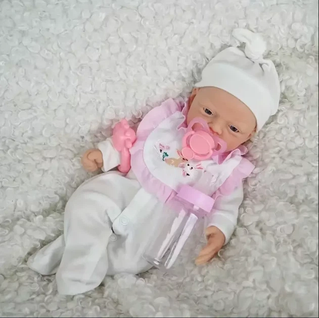 Лялька реборн Reborn Baby Doll 33 см — реалістична силіконова лялька немовля - Фото 3 Лялька реборн Reborn Baby Doll 33 см — реалістична силіконова лялька немовля - зображення 3