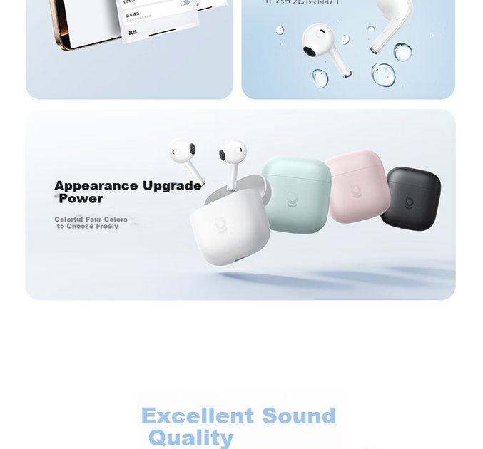 Наушники Baseus W04 White - Фото 4 Наушники Baseus W04 White - изображение 4