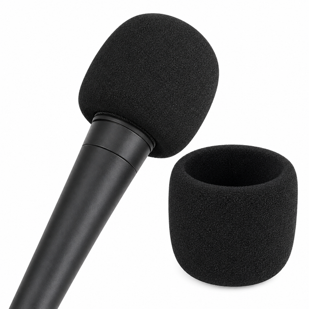 Поролоновий вітрозахист (поп-фільтр) для мікрофонів Shure A58WS-BLK, SM48, SM58, Beta 58A, PGA48, PGA58, 565SD - Фото 1 Поролоновий вітрозахист (поп-фільтр) для мікрофонів Shure A58WS-BLK, SM48, SM58, Beta 58A, PGA48, PGA58, 565SD - зображення 1