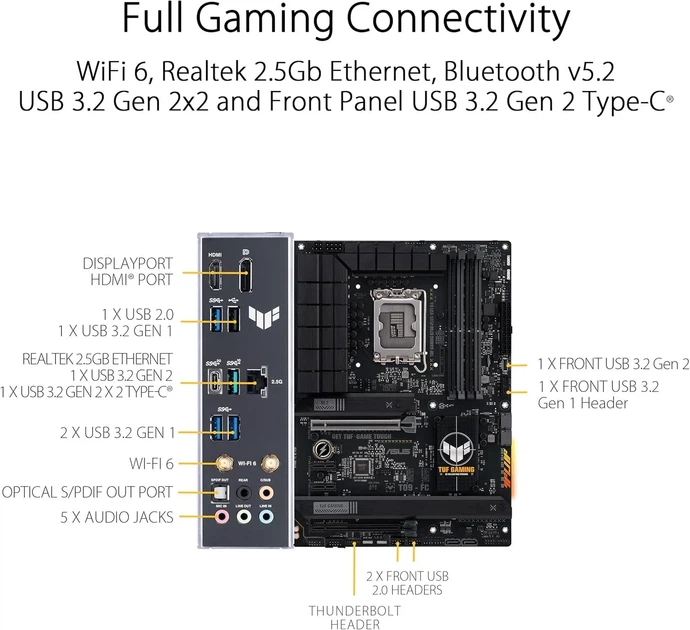 Материнская плата ASUS TUF Gaming B760-PLUS WiFi D4 (102215653) - изображение 5