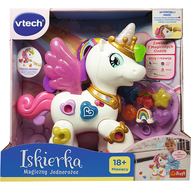 Zabawka interaktywna VTech Magiczny jednorożec Iskierka (5900511612394) - obraz 4