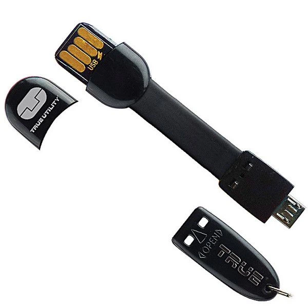 Брелок True Utility Micro USB Mobile Charger Черный (TU290B) - Фото 1 Брелок True Utility Micro USB Mobile Charger Черный (TU290B) - изображение 1