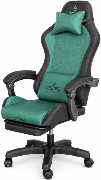 Кресло геймерское DIEGO Fabric X Green - Фото 3 Кресло геймерское DIEGO Fabric X Green - изображение 3