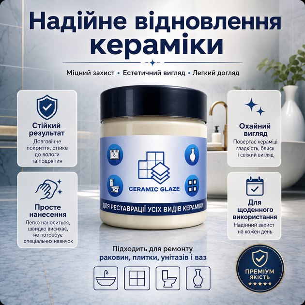 Ремонтна паста для стін із тріщинами Ceramic Glaze Паста для ремонту та реставрації 240 мл Паста керамічна - зображення 9