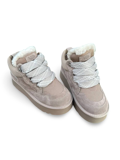Жіночі Кросівки з Набивкою Ugg Lowmel Sneaker Beige 38 - зображення 3