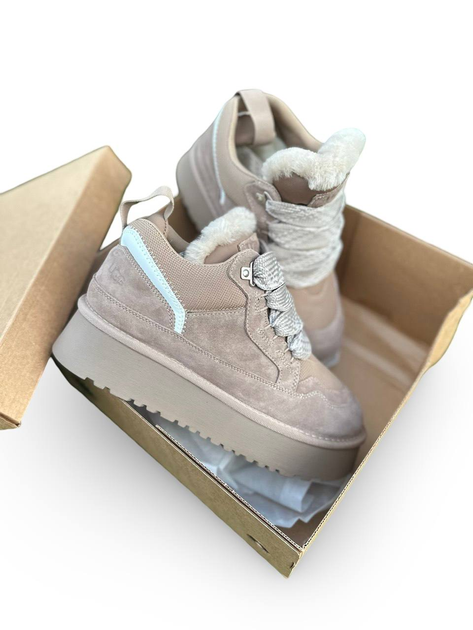 Жіночі Кросівки з Набивкою Ugg Lowmel Sneaker Beige 38 - зображення 7