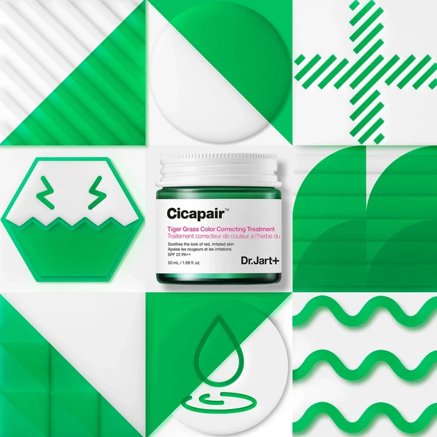 Крем для обличчя DR.JART+ Cicapair Tiger Grass для заспокоєння чутливої шкіри 50 мл - изображение 3