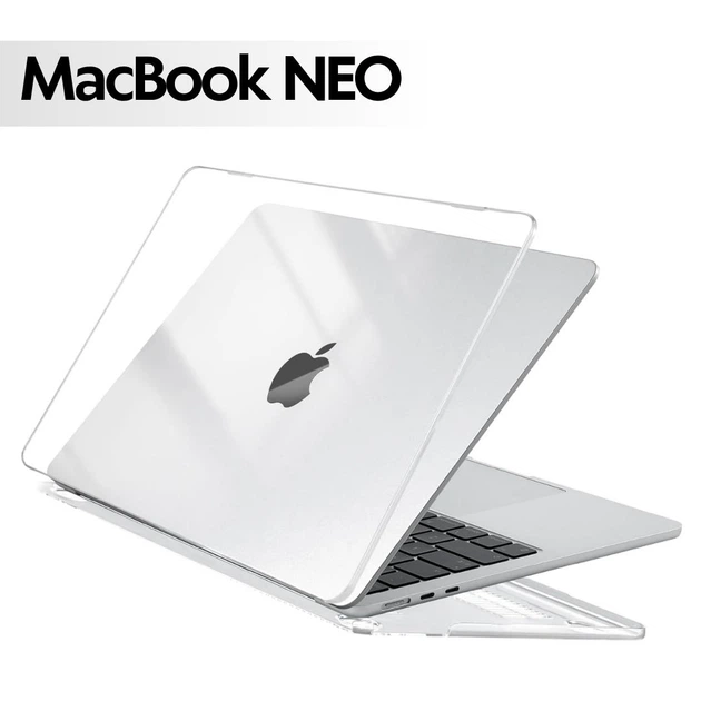 Чехол для макбук защитный Накладка для Macbook NEO 13 2026 прозрачный - Фото 1 Чехол для макбук защитный Накладка для Macbook NEO 13 2026 прозрачный - изображение 1
