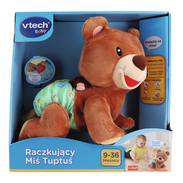 Interaktywny miś Vtech Baby Kravlebamse (5766181189181) - Zdjęcie 7 Interaktywny miś Vtech Baby Kravlebamse (5766181189181) - obraz 7