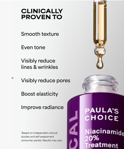 Сыворотка для лица Paula's Choice Niacinamide 20% Treatment с ниацинамидом 20% 20 мл - изображение 3