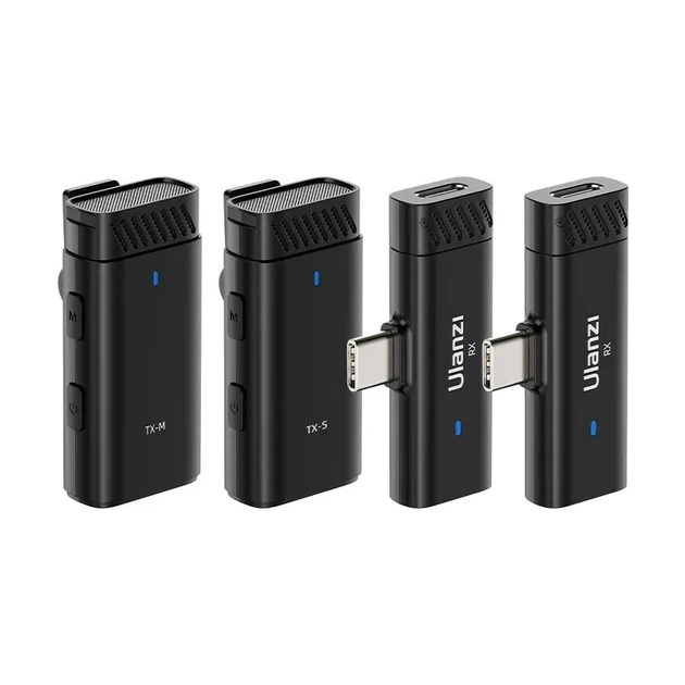 Беспроводная микрофонная система Ulanzi HM2301 Dual Channel Type-C пластик черный - Фото 1 Беспроводная микрофонная система Ulanzi HM2301 Dual Channel Type-C пластик черный - изображение 1