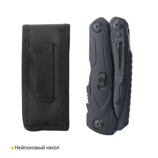 Мультитул Roxon SPARK CM1349 14 функцій нержавіюча сталь 10,7х4,5х2,3 см чорний - зображення 4