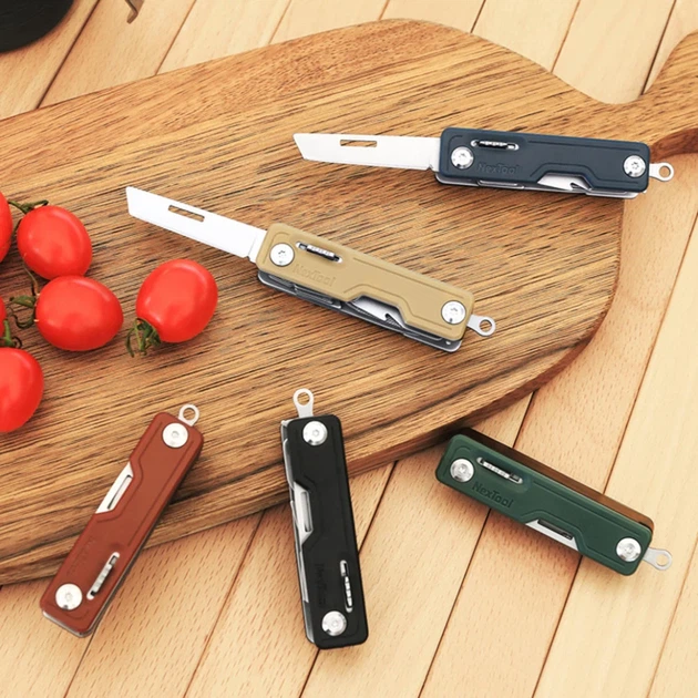 Мультитул NexTool Multi Functional Knife 10 функцій сталь 20Cr13 5 см синій 88 г - зображення 8