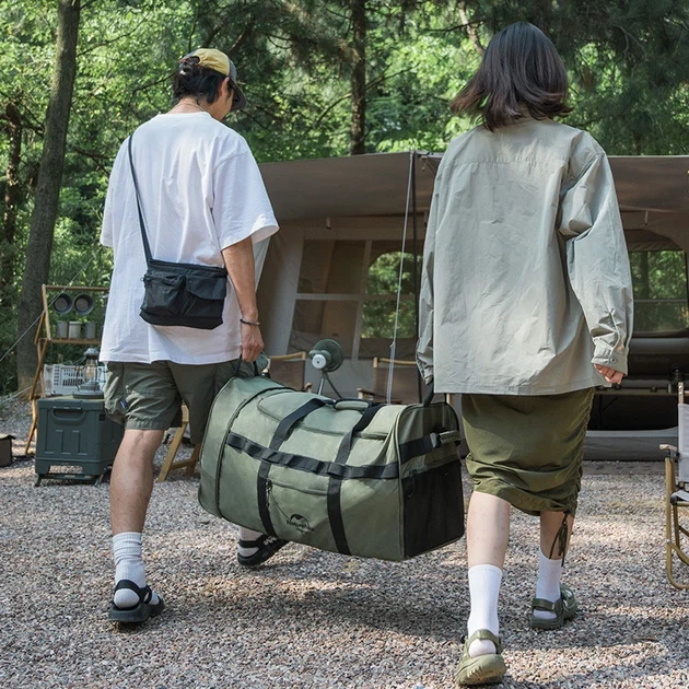 Сумка-баул Naturehike NH21LX003 88 л полиэстер 72х35х35 см зелёная - Фото 3 Сумка-баул Naturehike NH21LX003 88 л полиэстер 72х35х35 см зелёная - изображение 3