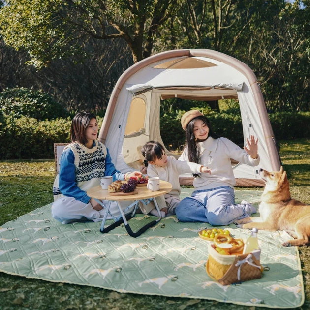 Коврик для пикника Naturehike CNK2350WS010 210х240 см полиэстер голубой - изображение 8