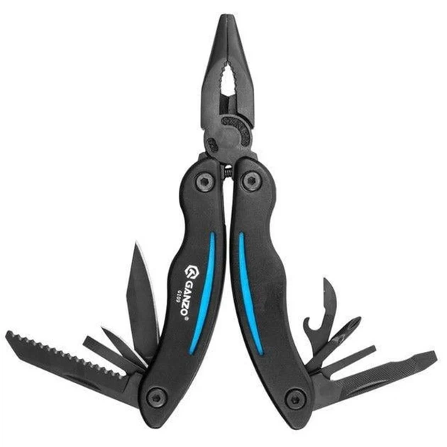 Мультитул Ganzo G109-BL нержавеющая сталь 440С 280 г синий - Фото 1 Мультитул Ganzo G109-BL нержавеющая сталь 440С 280 г синий - изображение 1