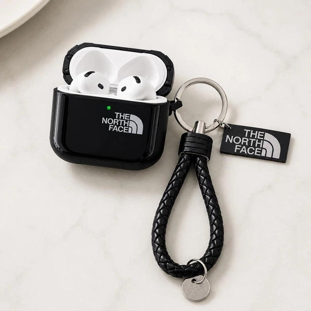 Защитный кейс чехол для Airpods 3 The North Face + брелок - Фото 2 Защитный кейс чехол для Airpods 3 The North Face + брелок - изображение 2
