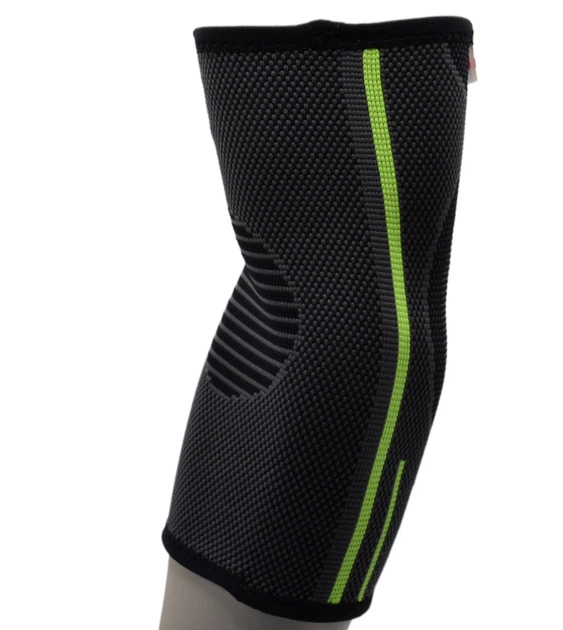 Компресійний налокітник MadMax MFA-283 3D Compressive elbow support Dark grey/Neon green S - зображення 4