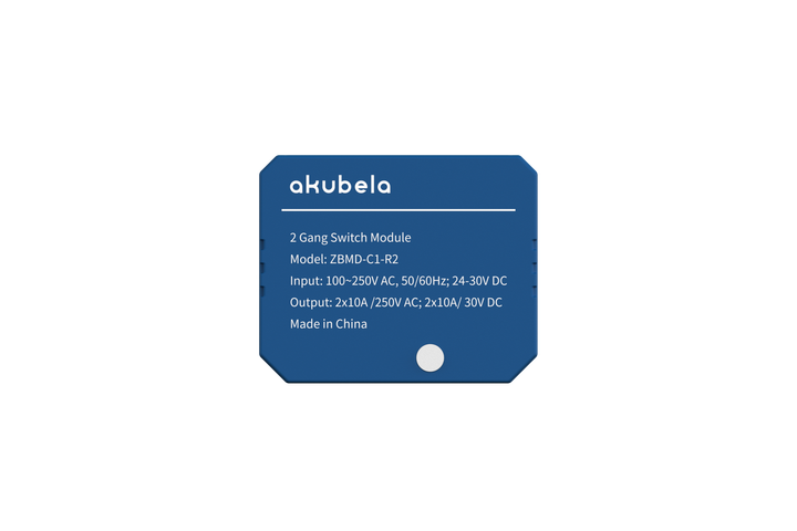 2 канальний вимикач AKUBELA ZigBee ZBMD-C1-R2 - Фото 1 2 канальний вимикач AKUBELA ZigBee ZBMD-C1-R2 - изображение 1