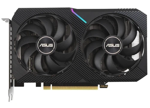 Відеокарта GeForce RTX 3060, Asus, DUAL OC V2, 12Gb GDDR6, 192-bit, HDMI/3xDP, 1867/15000 MHz, 8-pin (DUAL-RTX3060-O12G-V2) - изображение 2