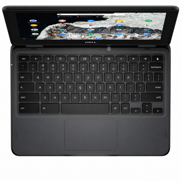 Сенсорный ноутбук 11.6" Dell Chromebook 3100 2-in-1 Intel Celeron N4020 RAM 4GB eMMC 32GB Chrome OS (UKR) (102202495) - Б/У - изображение 3