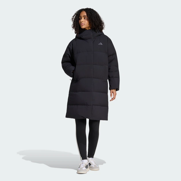 Женская куртка HELIONIC DOWN PUFFER adidas KG0224 (M) черный (4068804680398) - изображение 3