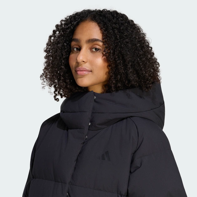Женская куртка HELIONIC DOWN PUFFER adidas KG0224 (M) черный (4068804680398) - изображение 4