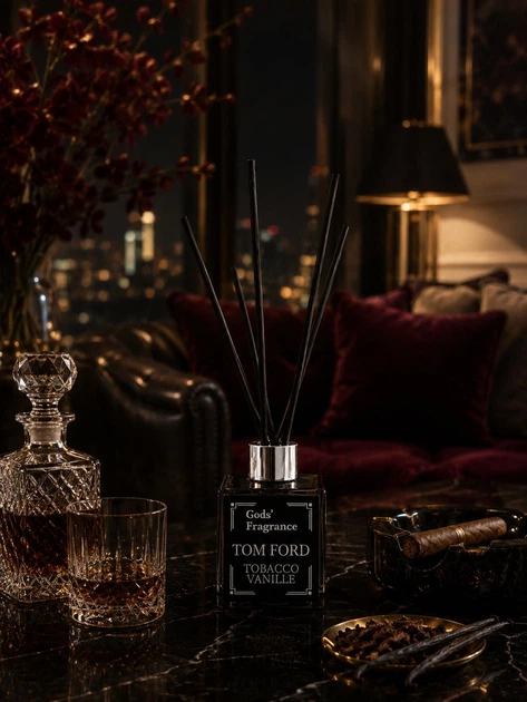 Аромадифузор з ароматом Tom Ford Tobacco Vanille. Парфумований аромадифузор для дому (N-002UH) - Фото 3 Аромадифузор з ароматом Tom Ford Tobacco Vanille. Парфумований аромадифузор для дому (N-002UH) - изображение 3