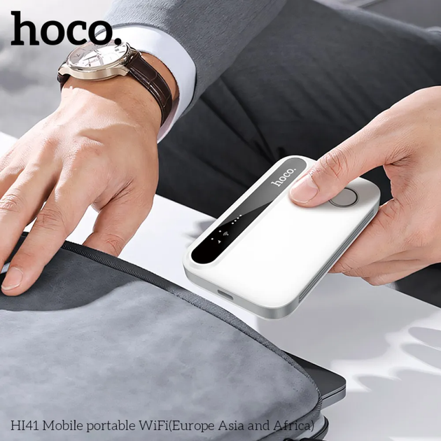 Портативний Wi-Fi-роутер-модем 4G із SIM-картою для ноутбука до 150 Мбіт/с, акумулятор 2100 мА·год HI41 - Фото 4 Портативний Wi-Fi-роутер-модем 4G із SIM-картою для ноутбука до 150 Мбіт/с, акумулятор 2100 мА·год HI41 - зображення 4