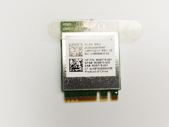 Wi-fi+BT модуль HalfSize RTL8821CE (1 антена) (915620-001) 802.11 b,g,n , 300Mbps 5 GHz до ноутбуків HP 15, HP 17 Б/В - Фото 1 Wi-fi+BT модуль HalfSize RTL8821CE (1 антена) (915620-001) 802.11 b,g,n , 300Mbps 5 GHz до ноутбуків HP 15, HP 17 Б/В - изображение 1